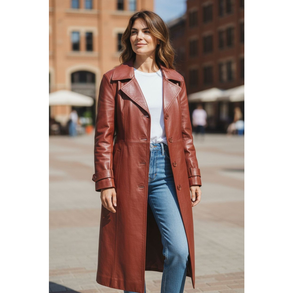 Vanessa Jackets & Blazers - VINTAGE 1970 VANESSA GENUINE LEATHER COAT SIZE 13/14 BUT RUN LIKE 9/10 I